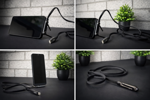 C-Type Charging Cable with built in phone stand