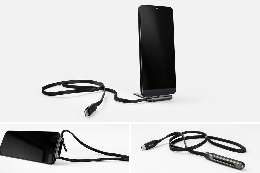 C-Type Charging Cable with built in phone stand