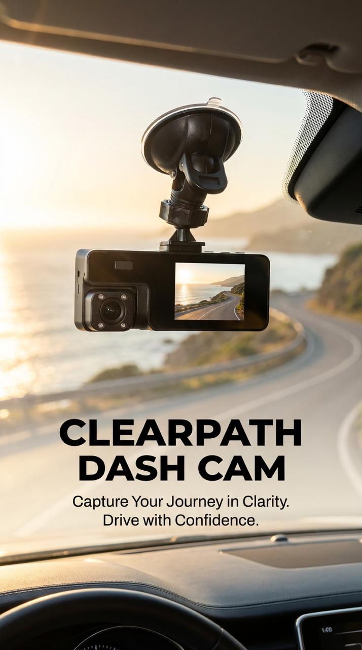Dash cam with front and back camera